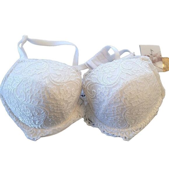 Smart & Sexy Women's White Padded Lacy Bra NEW - Picture 6 of 9